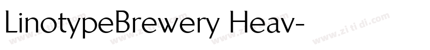 LinotypeBrewery Heav字体转换